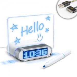 Memo Board Alarm Clock