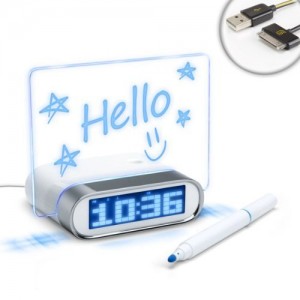 Memo Board Alarm Clock