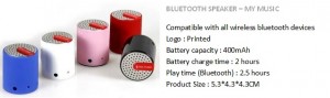 BLUETOOTH SPEAKER - MY MUSIC