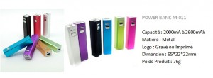 POWER BANK - M011-FR